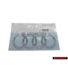 Audi Originale Anelli Posteriore Logo Emblema Simbolo Cromo - 4F9853742 2ZZ