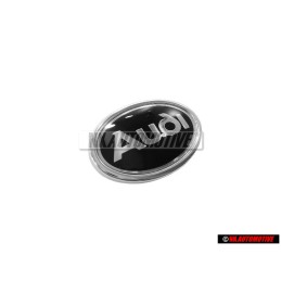 Audi Originale Lato Logo Emblema Simbolo Nero Cromo - 447853621 01C