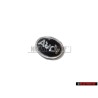 Audi Originale Lato Logo Emblema Simbolo Nero Cromo - 447853621 01C