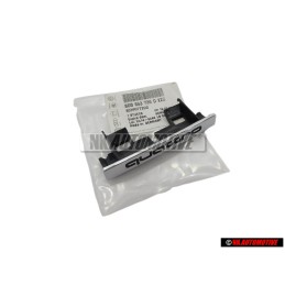 Audi Originale QUATTRO Fronte Logo Emblema Scritta Cromo - 8D0853736D 2ZZ