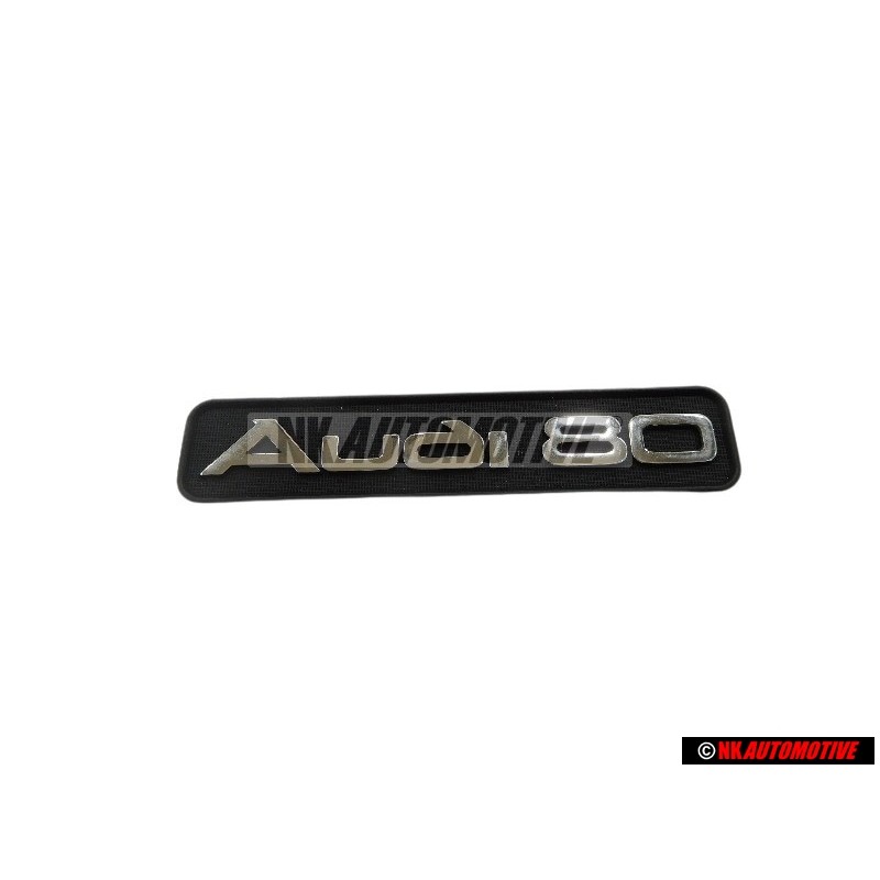 Audi Originale AUDI 80 Cruscotto Logo Emblema Scritta Nero Cromo - 8A0853681D