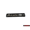 Audi Originale AUDI 80 Cruscotto Logo Emblema Scritta Nero Cromo - 8A0853681D