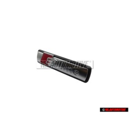 Audi Originale S-LINE Fronte Logo Emblema Scritta Cromo Rosso - 4F0853736A 2ZZ