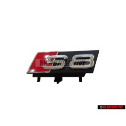 Audi Originale S8 Fronte Logo Emblema Scritta Nero Cromo Rosso - 4H0853740