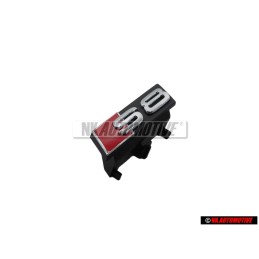 Audi Originale S8 Fronte Logo Emblema Scritta Nero Cromo Rosso - 4H0853740