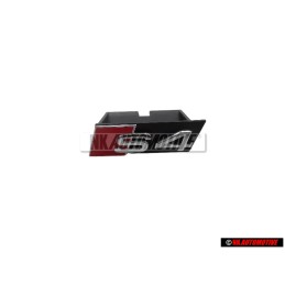 Audi Originale S4 Fronte Logo Emblema Scritta Nero Cromo Rosso - 8E0853736A 2ZZ