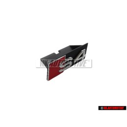 Audi Originale S4 Fronte Logo Emblema Scritta Nero Cromo Rosso - 8E0853736A 2ZZ