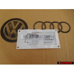 Audi Originale S8 Posteriore Logo Emblema Scritta Cromo Rosso - 4D0853735A 2ZZ