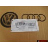 Audi Originale S8 Posteriore Logo Emblema Scritta Cromo Rosso - 4D0853735A 2ZZ