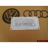 Audi Originale S8 Posteriore Logo Emblema Scritta Cromo Rosso - 4D0853735A 2ZZ
