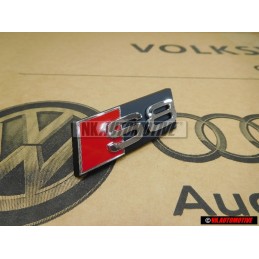 Audi Originale S8 Fronte Logo Emblema Scritta Nero Cromo Rosso - 4E0853740