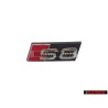 Audi Originale S8 Fronte Logo Emblema Scritta Nero Cromo Rosso - 4E0853740