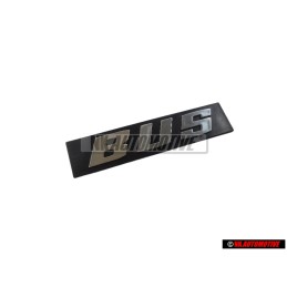 VW Originale BUS Posteriore Logo Emblema Scritta Argento Spazzolato - 255853689