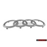 Audi Originale Anelli Fronte Logo Emblema Simbolo Cromo - 4H0853605C 2ZZ