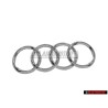 Audi Originale Anelli Fronte Logo Emblema Simbolo Cromo - 4H0853605C 2ZZ