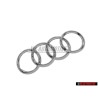 Audi Originale Anelli Fronte Logo Emblema Simbolo Cromo - 4H0853605C 2ZZ