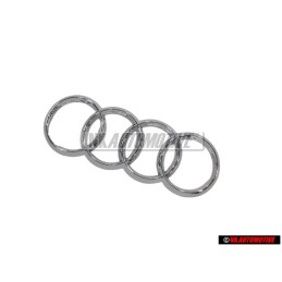 Audi Originale Anelli Fronte Logo Emblema Simbolo Cromo - 4H0853605C 2ZZ