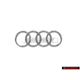 Audi Originale Anelli Fronte Logo Emblema Simbolo Cromo - 4H0853605C 2ZZ