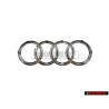 Audi Originale Anelli Fronte Logo Emblema Simbolo Cromo - 4H0853605C 2ZZ