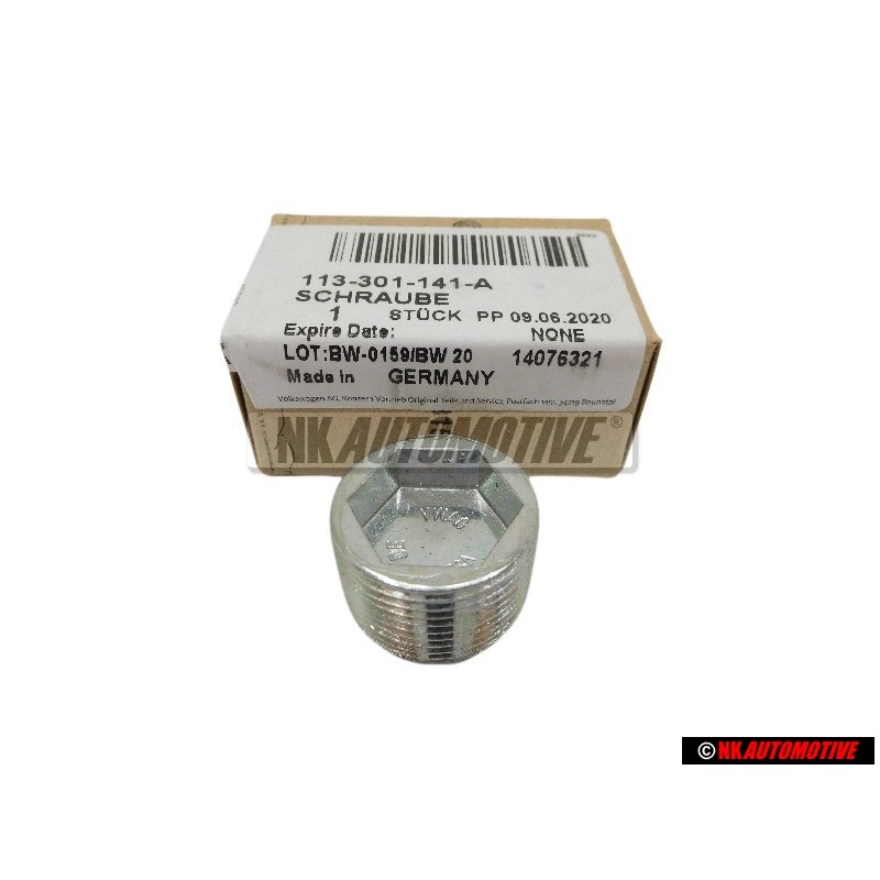 VW Originale Tappo Scarico Olio, Magnetico - 113301141A