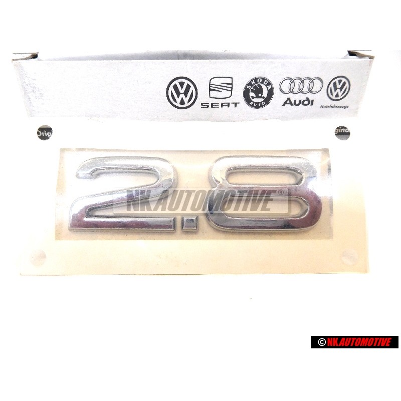Audi Originale 2.8 Posteriore Logo Emblema Scritta Cromo - 4B0853743L 2ZZ