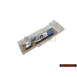 VW Originale TDI Posteriore Logo Emblema Scritta Cromo Blu - 7D0853675C HCE