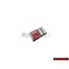 Audi Originale S4 Volante Placca Logo Emblema Simbolo Cromo Rosso - 4A0419685