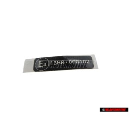 VW Originale Targhetta Tipo - 1C0000279
