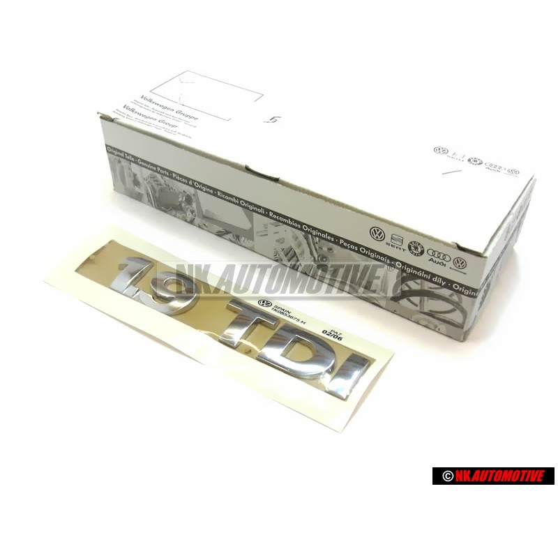 VW Originale 1.9 TDI Posteriore Logo Emblema Scritta Cromo - 1K0853675H 739