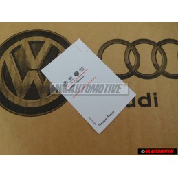 VW Originale Targhetta Di Avvertenza 'Unita D'Ordine 100' - 000010006