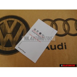 VW Originale Targhetta Di Avvertenza 'Unita D'Ordine 100' - 000010006