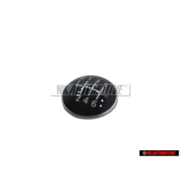 VW Originale 6-Velocità Pomelli Del Cambio Placca Emblema - 1K0711144J