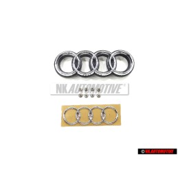 SET Per Audi RS2 Anelli Logo Emblema Scritta Fronte Posteriore