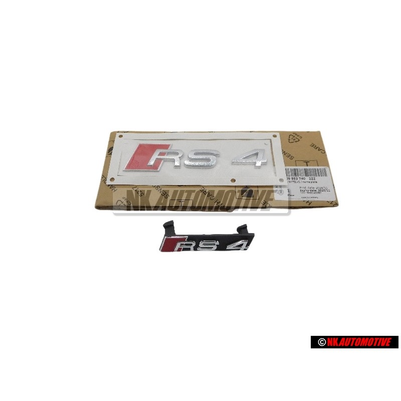 Audi Originale SET Logo Emblema Scritta Fronte & Posteriore - RS4 B7 (8E)