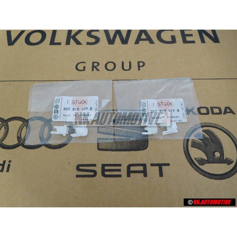 2x VW Originale Ritegno Per Diodo Luminoso - 357919077B