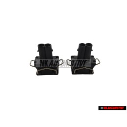 2x VW Originale Scatola Contatti Piatti Con Guarnizione - 357972752