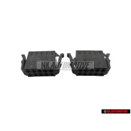 2x VW Originale Portacontatti Piatto Con Bloccaggio Contatti - 191972725