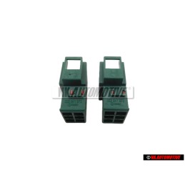 2x VW Originale Portacontatti Piatto Con Bloccaggio Contatti - 333941973