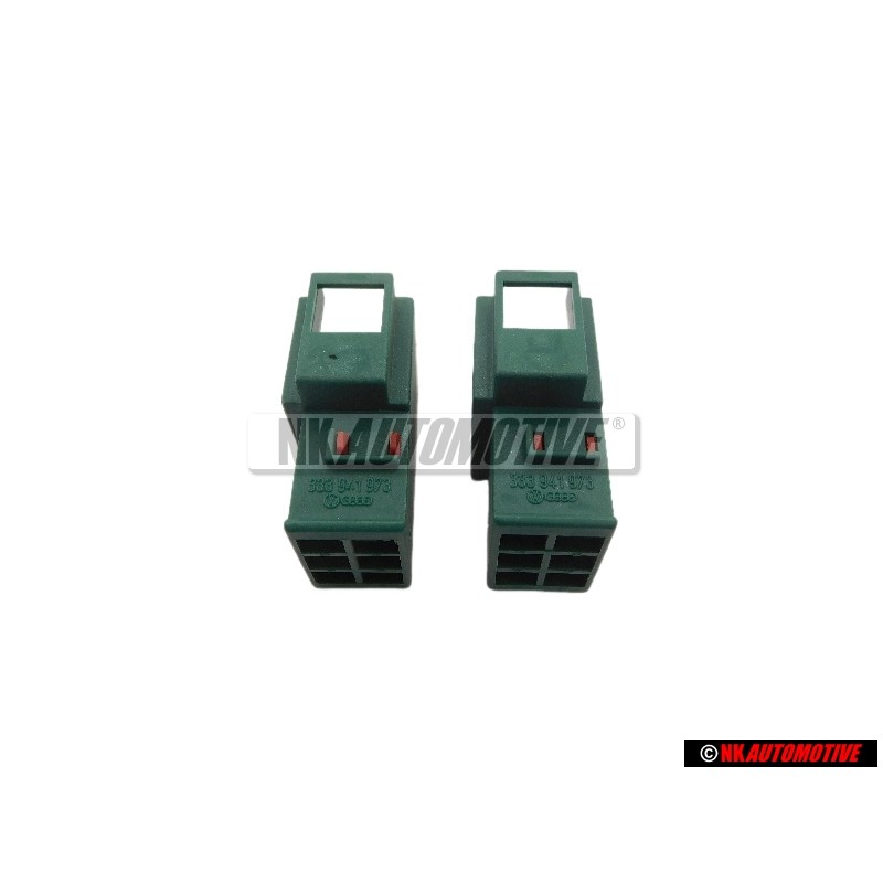 2x VW Originale Portacontatti Piatto Con Bloccaggio Contatti - 333941973