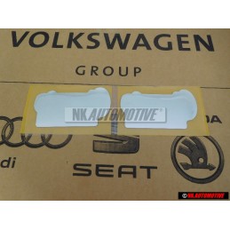 2x VW Originale CLASSIC LINE Lato Logo Emblema Simbolo - 155853687L BWV