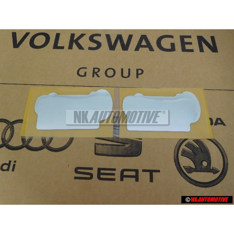 2x VW Originale CLASSIC LINE Lato Logo Emblema Simbolo - 155853687L BWV