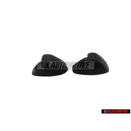 2x VW Originale Supporto Per Aletta Parasole Nero Satinato - 171857559 01C