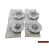 4x VW Originale Copriruota Cromo - 1H0601149S FED