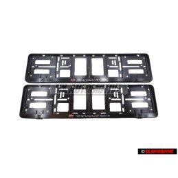 2x Audi Originale License Plate Holder Vorsprung Durch Technik - A16-2285