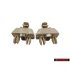2x VW Originale Retainer For Sun Visor Corn Silk Beige - 1S0857561 95T