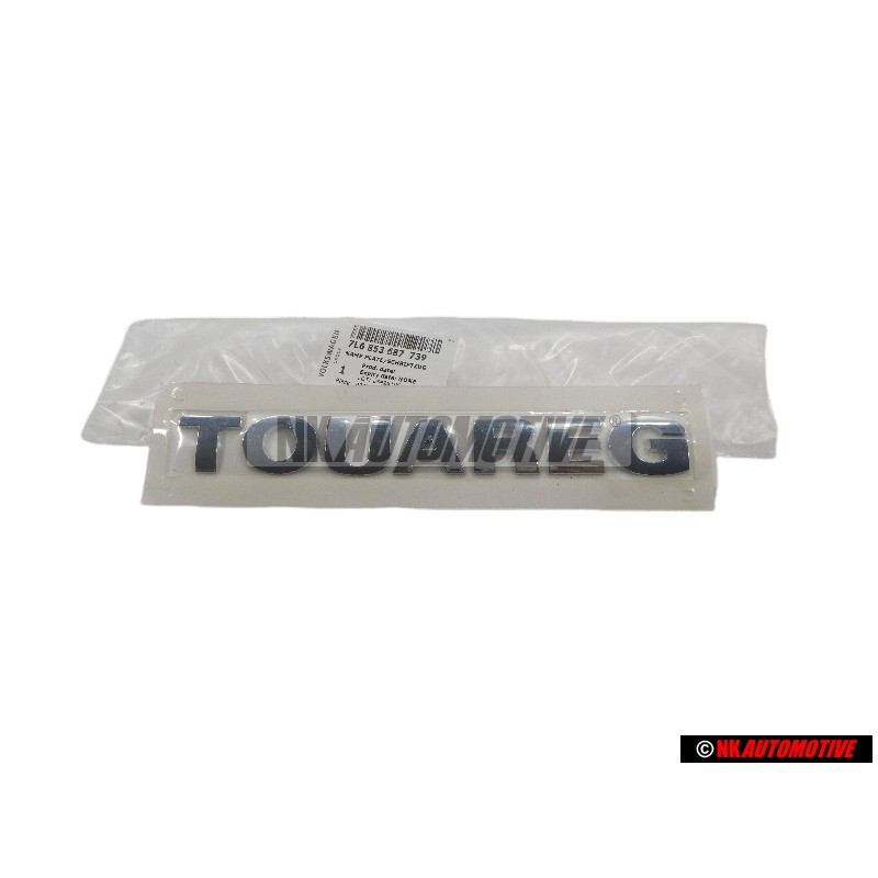 VW Originale TOUAREG Posteriore Logo Emblema Scritta Cromo - 7L6853687 739