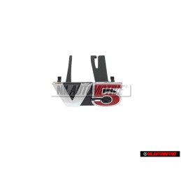 VW Originale V5 Fronte Logo Emblema Scritta Cromo Rosso - 1J5853679D GQF