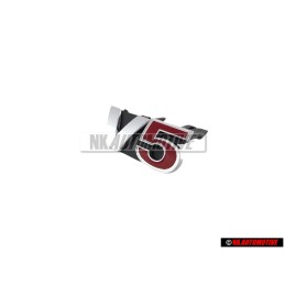 VW Originale V5 Fronte Logo Emblema Scritta Cromo Rosso - 1J5853679D GQF