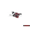VW Originale V5 Fronte Logo Emblema Scritta Cromo Rosso - 1J5853679D GQF