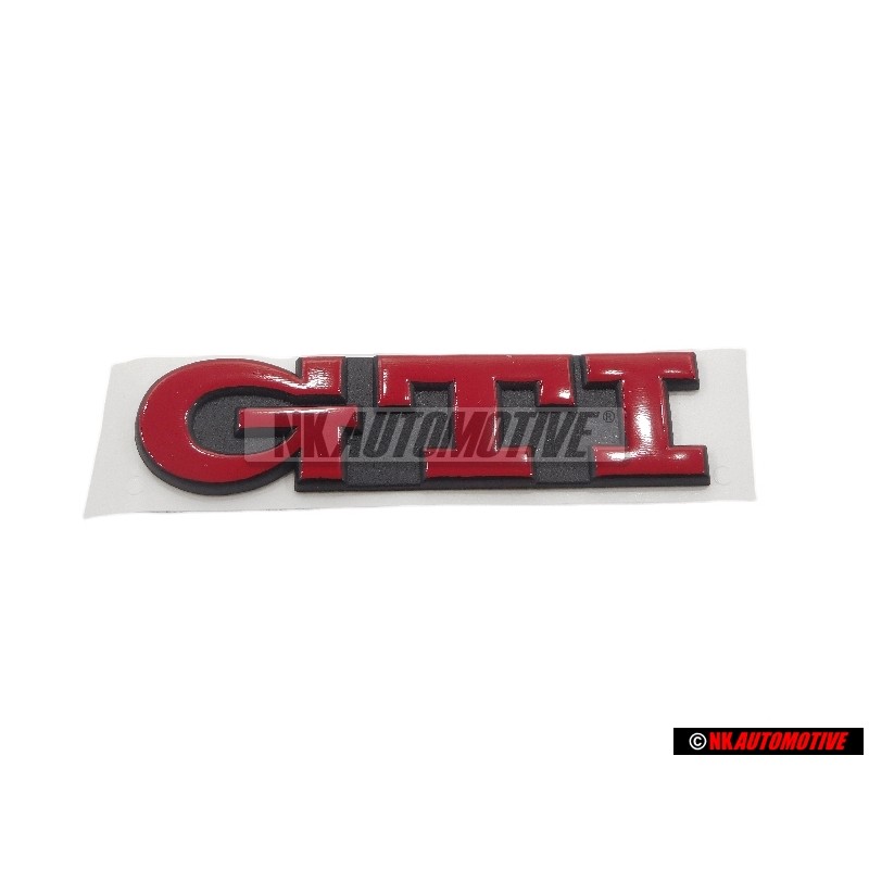VW Originale GTI Posteriore Logo Emblema Scritta Rosso - 1H6853687AJQN5